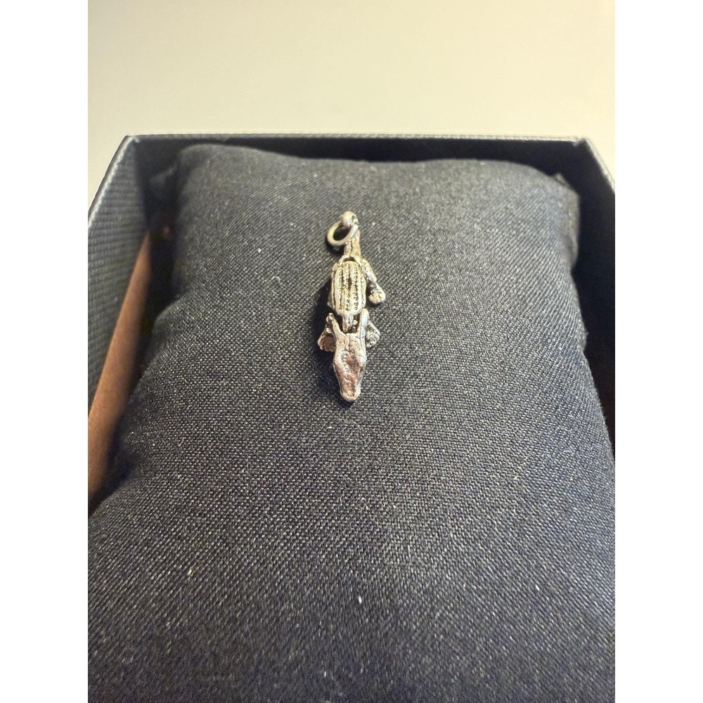 Sterling Silver Crocodile Charm/Pendant